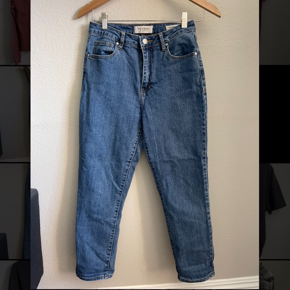 Pacsun Dark Blue-Black Mom Jeans